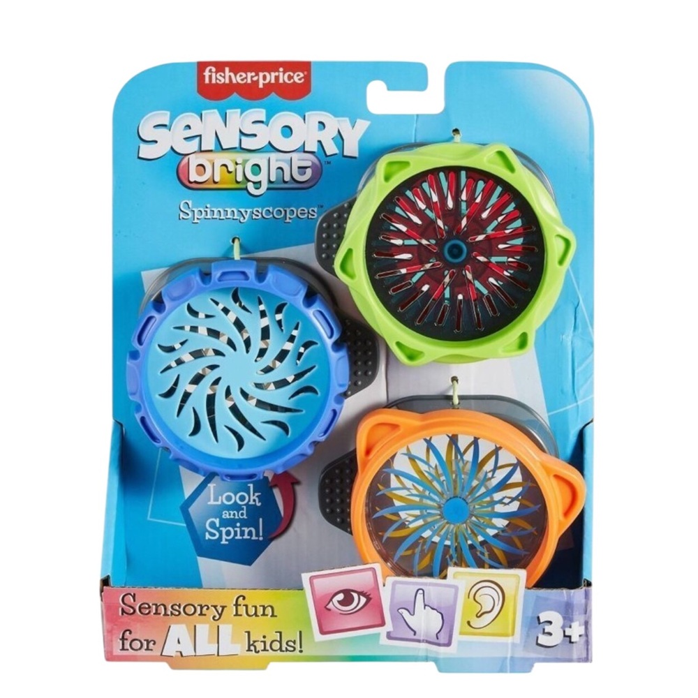 Fisher Price • Sensory Bright Preschool Sensory Toys Fidget Spinner Spinnyscope